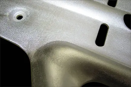 SLS 3D printed electroplated part